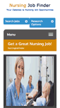 Mobile Screenshot of nursingjobfinder.com